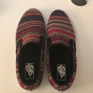 Vans slide on shoes